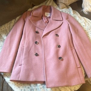 Pink Wool Trench jacket